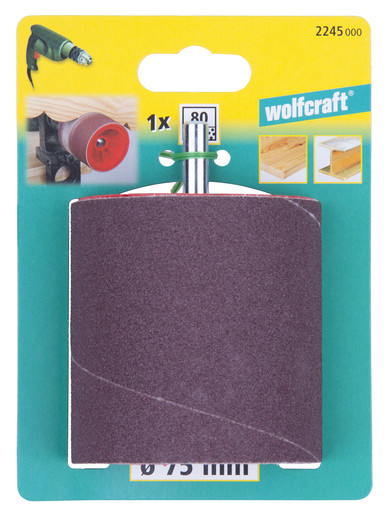 WOLFCRAFT VALČEK BRÚSNY 75 / 80MM P80 2245000