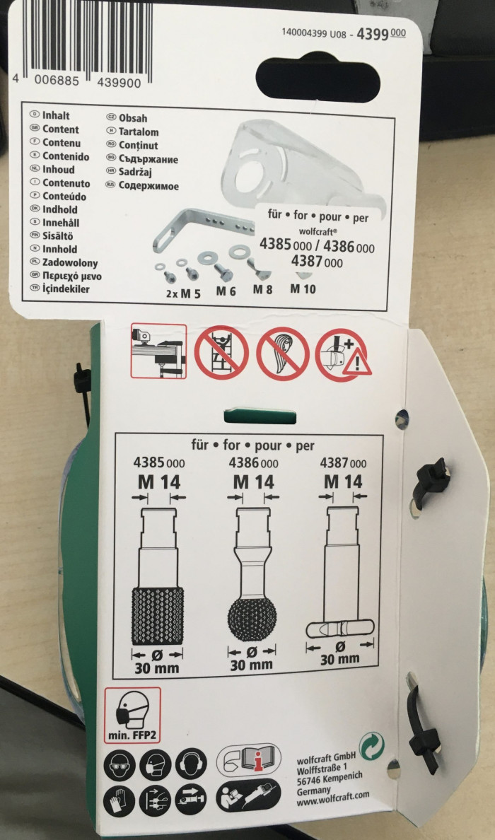 WOLFCRAFT KRYT ODSÁVACÍ NA UHLOVÚ BRÚSKU 4399000