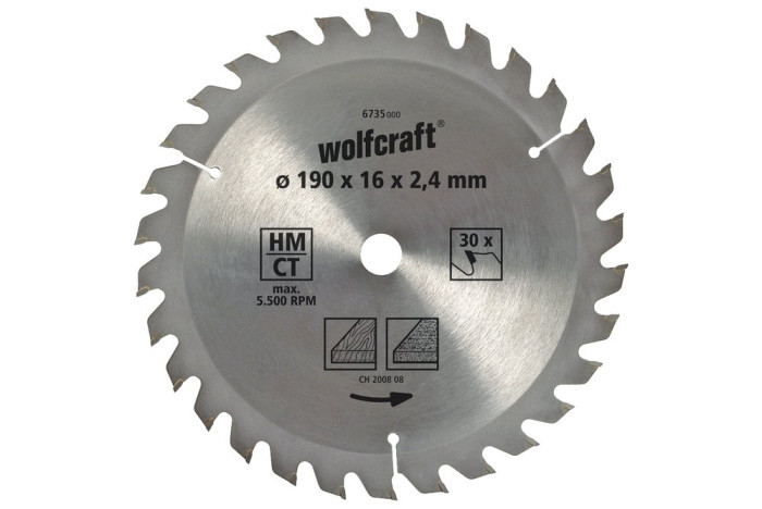 WOLFCRAFT KOTÚČ PÍLOVÝ HM 140 / 12.75 / 2.4 Z18 6730000