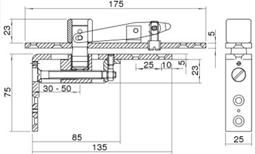 "GEZE SZ,OBOJSTRANNÉ DVERE,DREVOB""43MM"""