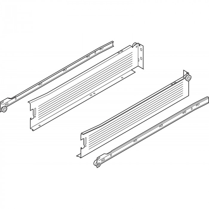 BLUM 320M4500PC15 METABOX ČIASTOČNÝ VÝSUV KRÉMOVÁ BIELA R9001 450MM