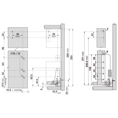 BLUM ZRM.5500 METABOX METAFILE ZÁVESNÝ REGISTER KRÉMOVÁ BIELA