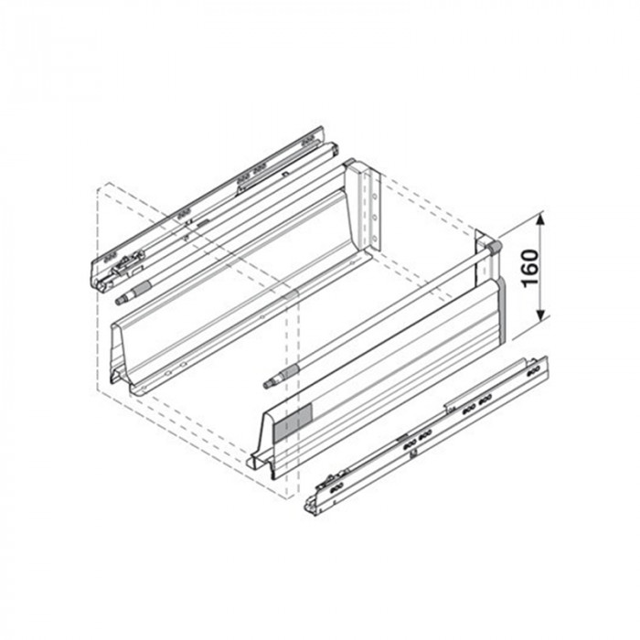 BLUM ZRM.5500 METABOX METAFILE ZÁVESNÝ REGISTER KRÉMOVÁ BIELA