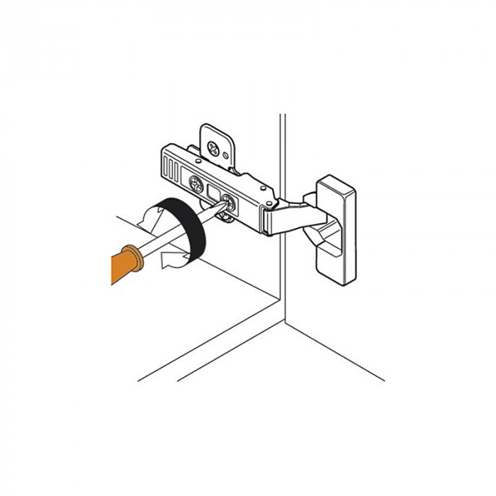 BLUM 75T4100 ZÁVES CLIP TOP NALOŽENÝ S PEROM NA SKLENENÉ DVIERKA 94°