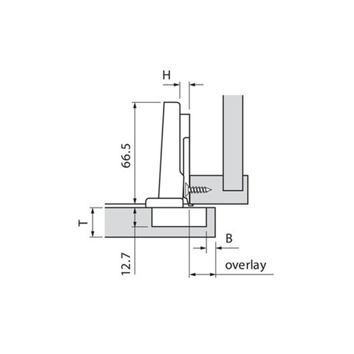 BLUM 71T5550 ZÁVES CLIP TOP NALOŽENÝ S PEROM 120°