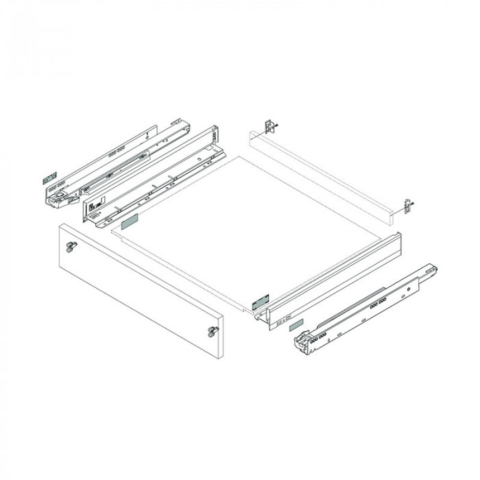 BLUM ZF7N70E2 LEGRABOX UPEVNENIE ČELA VÝŠKA N EXPANDO