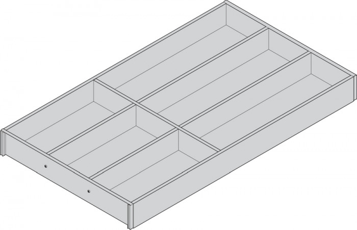 BLUM ZC7S550BH3 AMBIA-LINE PRÍBORNÍK DREVENÝ DIZAJN E01S BIELY 550MM