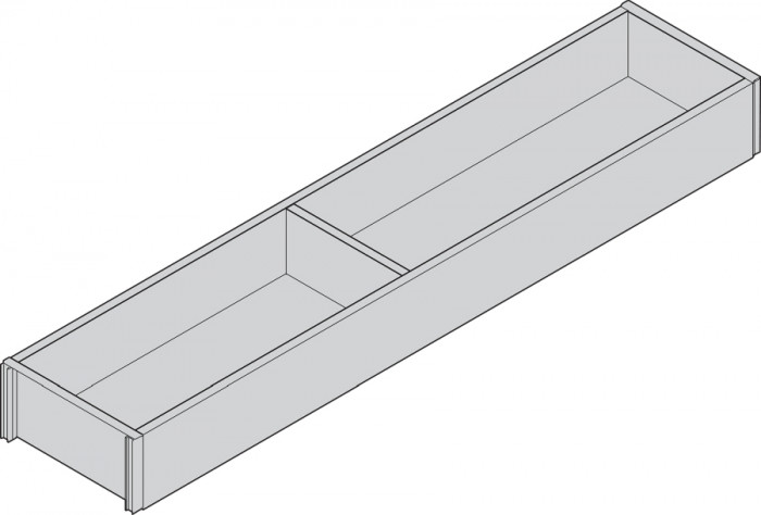 BLUM ZC7S550RH1 AMBIA-LINE DREVENÝ DIZAJN - RÁM E02G ŠEDÝ 550MM