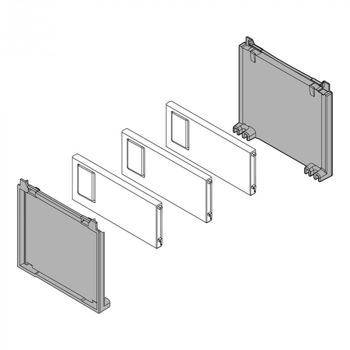 BLUM ZC7B0100S AMBIA-LINE SADA NA FLAŠE ČIERNA