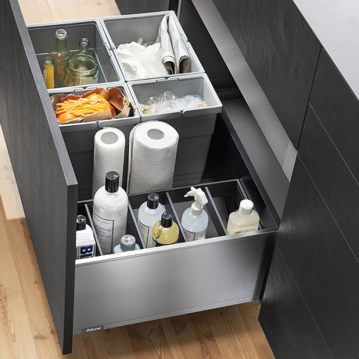 BLUM ZC7B0100S AMBIA-LINE SADA NA FLAŠE KARBÓNOVÁ ČIERNA