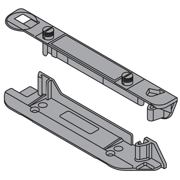 BLUM Z10D01E0 SERVO DRIVE DRŽIAK UPEVNENIE VODOROVNE TMAVO ŠEDÝ