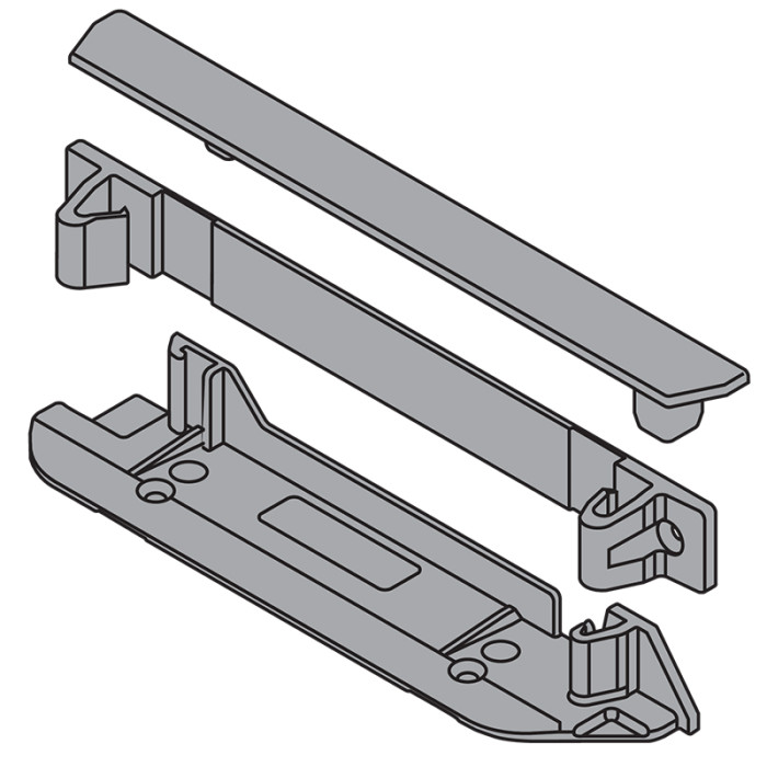 BLUM Z10D01EA.01 SERVO DRIVE DRŽIAK UPEVNENIE ZVYSLO TMAVO ŠEDÝ