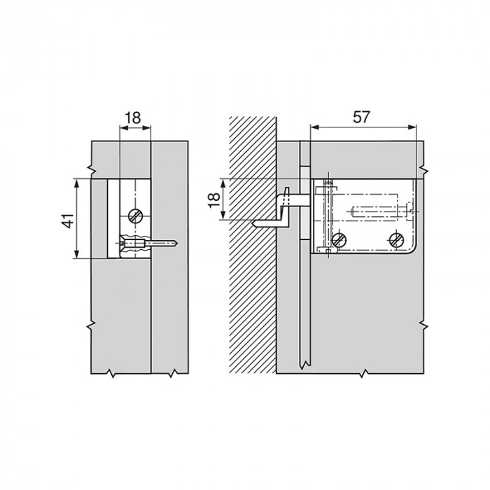 BLUM 48N0510.03 KOVANIE ZÁVESNE BIELE ĽAVÉ