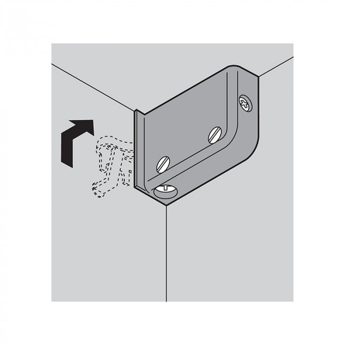 BLUM 48N0510.03 KOVANIE ZÁVESNE BIELE ĽAVÉ