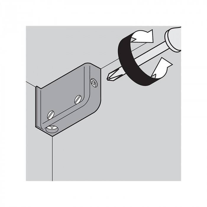 BLUM 48N0510.03 KOVANIE ZÁVESNE BIELE ĽAVÉ