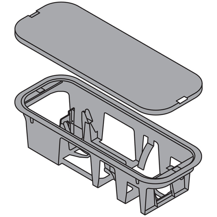 BLUM Z10NG000 SERVO DRIVE DRŽIAK TRAFA UPEVNENIE NA DNO TMAVO ŠEDÝ