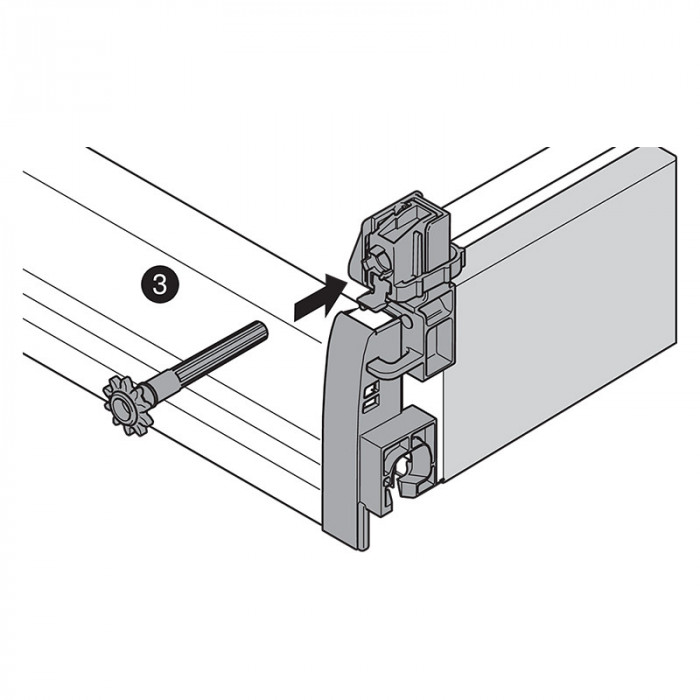 BLUM ZST.500BA BOČNÁ STABILIZÁCIA ANTARO 500MM