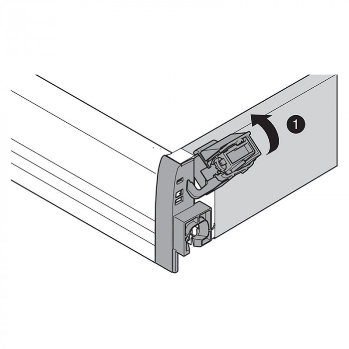 BLUM ZST.550BA BOČNÁ STABILIZÁCIA ANTARO 550MM