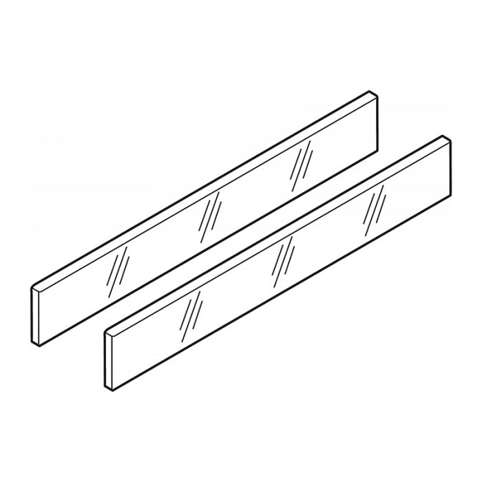 X-BLUM Z37R417D ANTARO SKLO 450MM VÝŠKA D SATINOVANÉ 2KS