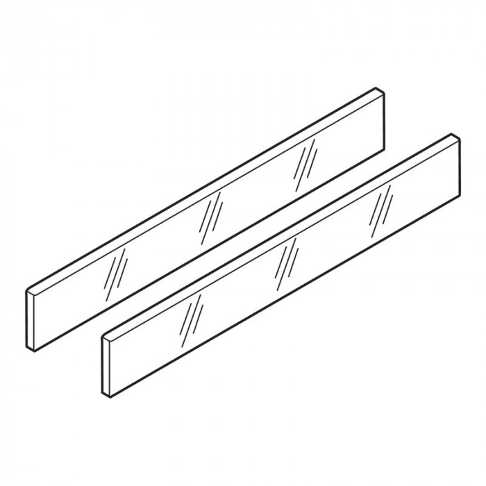 X-BLUM Z37R617D ANTARO SKLO 650MM VÝŠKA D SATINOVANÉ 2KS