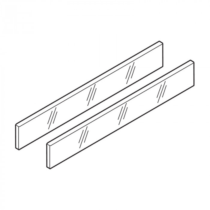 X-BLUM Z37R617C ANTARO SKLO 650MM VÝŠKA C SATINOVANÉ 2KS