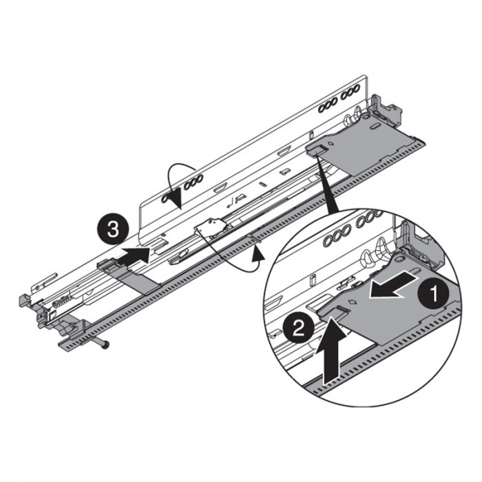 BLUM ZS7M400LU LEGRABOX BOČNÁ STABILIZÁCIA