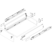 X-BLUM Z30M000S DRŽIAK CHRBTA NA TANDEMBOX VÝŠKA M NIKEL