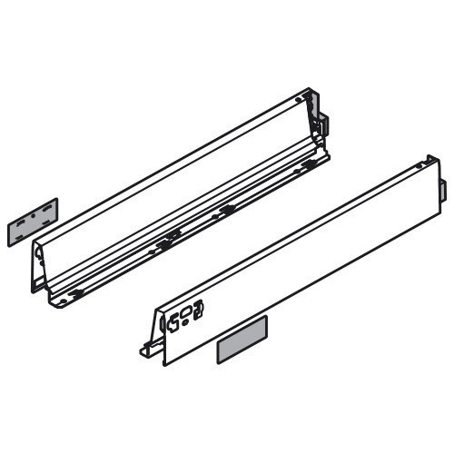 BLUM 378M5504SG, ANTARO BOČNICA ŠEDÁ, 550MM