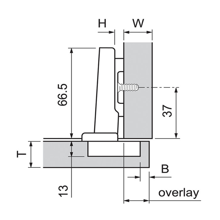 BLUM 71T358E ZÁVES CLIP TOP NALOŽENÝ S PEROM EXPANDO 110°