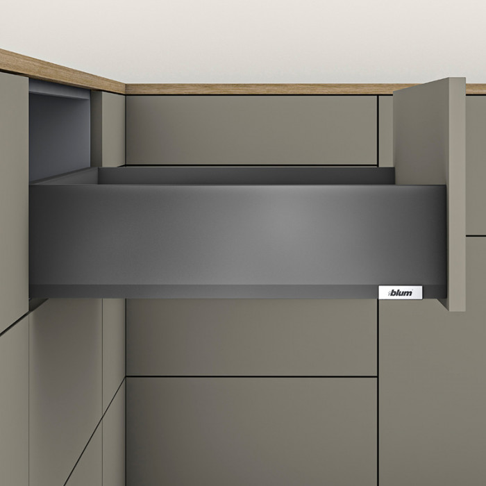 BLUM 470K3502S MERIVOBOX BOČNICE TMAVO ŠEDÉ 350 MM