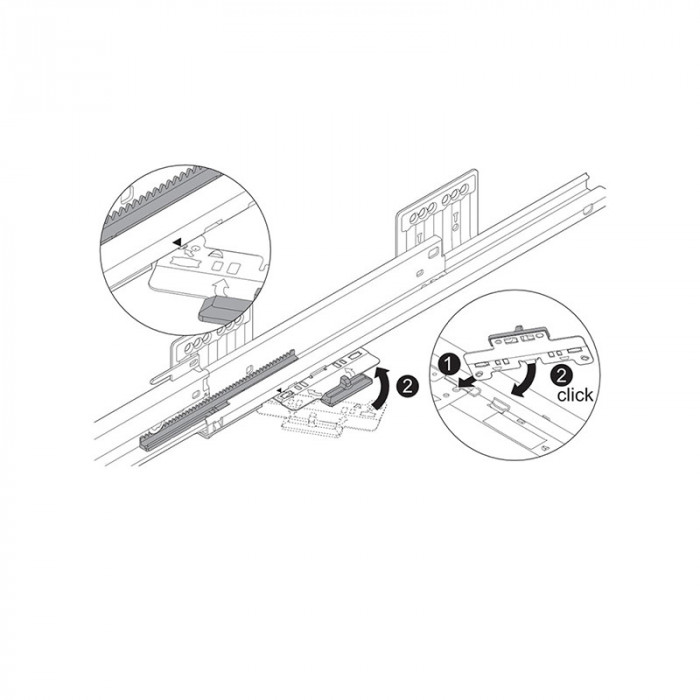 BLUM ZS4.400MU MERIVOBOX BOČNÁ STABILIZÁCIA 270-400MM