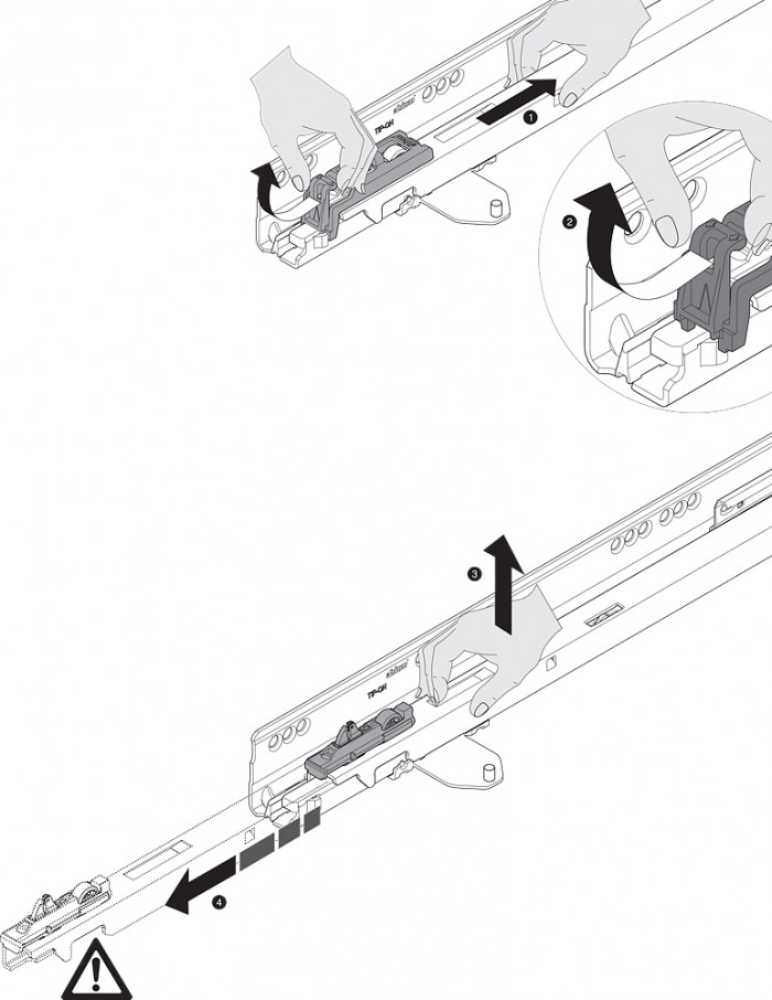 X-BLUM TBX LIŠTY 559.4501T TIP ON