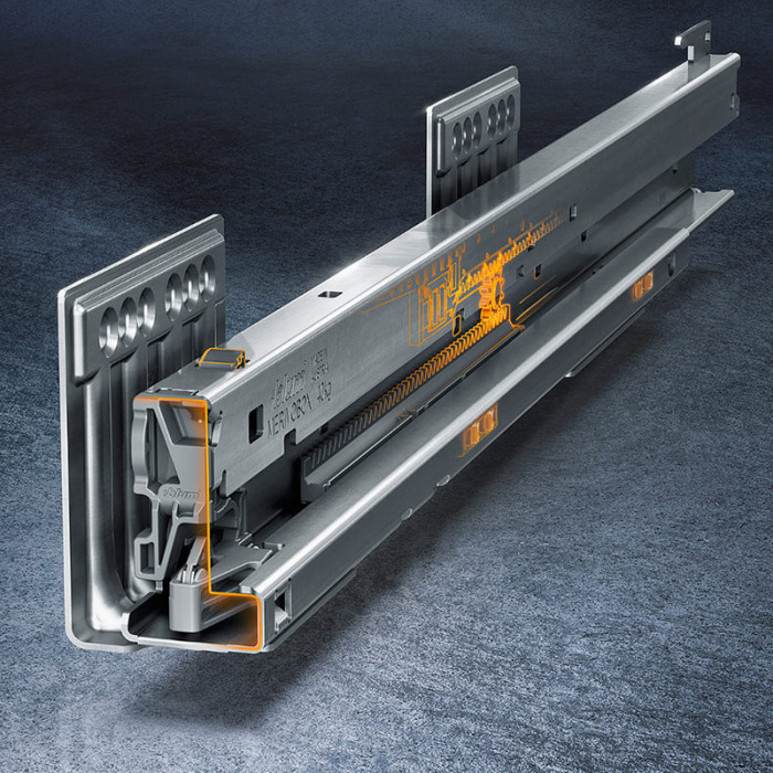 BLUM 453.4501BZ MERIVOBOX LIŠTY 70KG 450MM S PRESAHOM NA KÔŠ