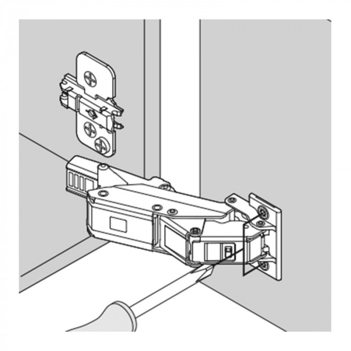 BLUM 71T453T ZÁVES CLIP TOP NA ÚZKE MATERIÁLY S PEROM