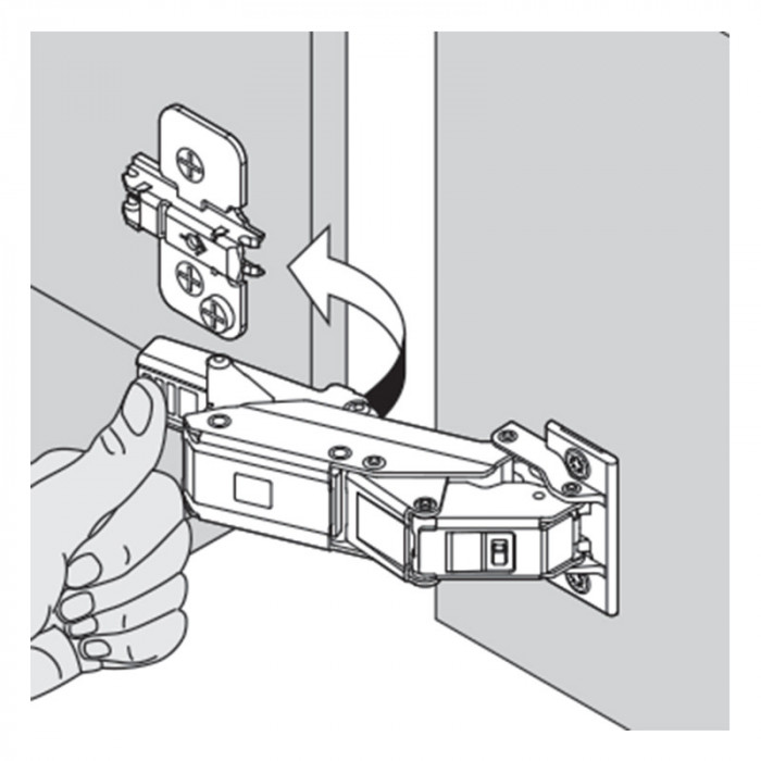 BLUM 71T453T ZÁVES CLIP TOP NA ÚZKE MATERIÁLY S PEROM