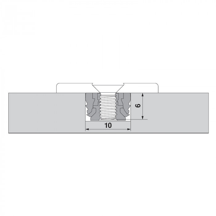 BLUM 71T453T ZÁVES CLIP TOP NA ÚZKE MATERIÁLY S PEROM