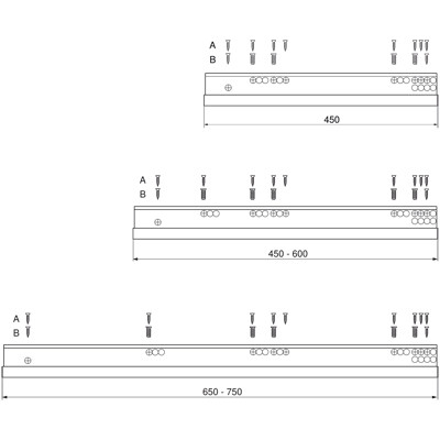 BLUM 766H5800T MOVENTO LIŠTY TIP ON 60KG 580MM