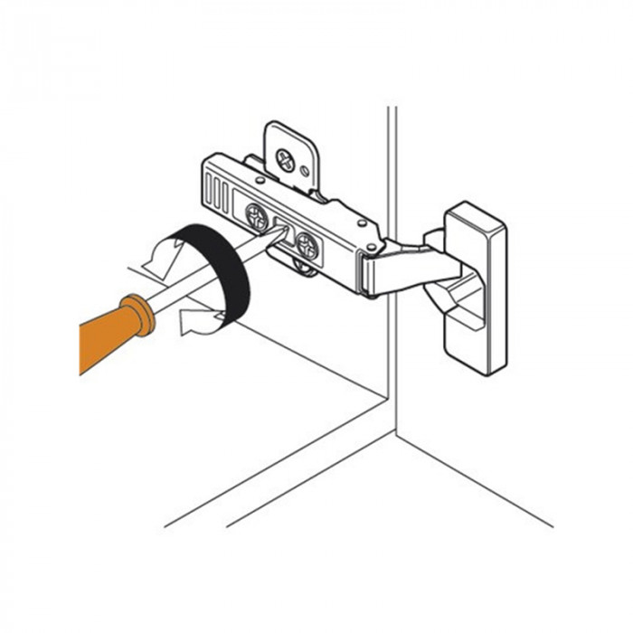 BLUM 72T550A.TL AVENTOS ZÁVES CLIP 120° BEZ PERA ÚZKE HLINÍKOVÉ RÁMY