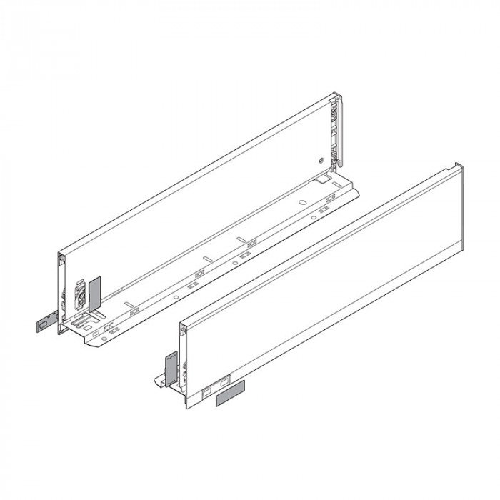 BLUM 770K3502S LEGRABOX PURE BOČNICE ČIERNE 350MM