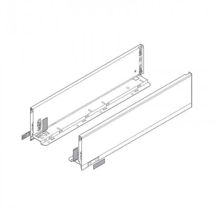 BLUM 770K3002S LEGRABOX PURE BOČNICE POLÁRNA STRIEBORNÁ 300MM