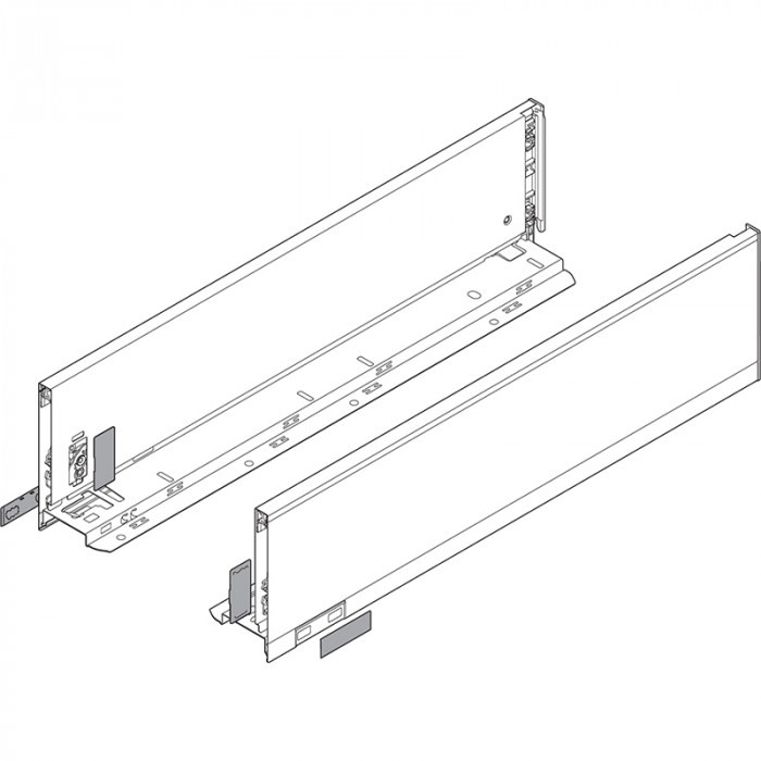 BLUM 770K3002S LEGRABOX PURE BOČNICE KARBÓN ČIERNE 300MM