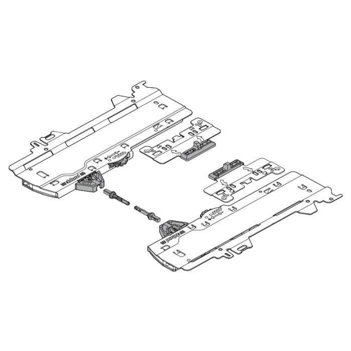 BLUM T60H4140 MERIVOBOX SÚPRAVA TIPON BLUMOTION S1 270-300MM OD 10 KG DO 20 KG