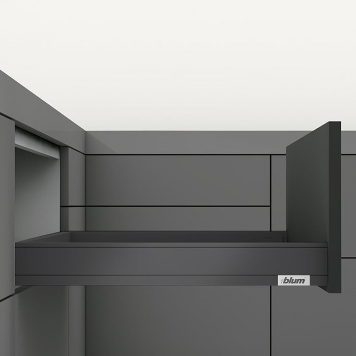 BLUM 770N4002S LEGRABOX PURE BOČNICE KARBÓN ČIERNE 400MM