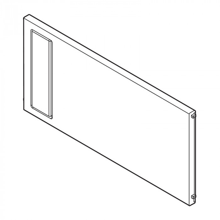 BLUM ZC7Q0P0FS AMBIA-LINE PRIEČKA TMAVO ŠEDÁ Š218MM