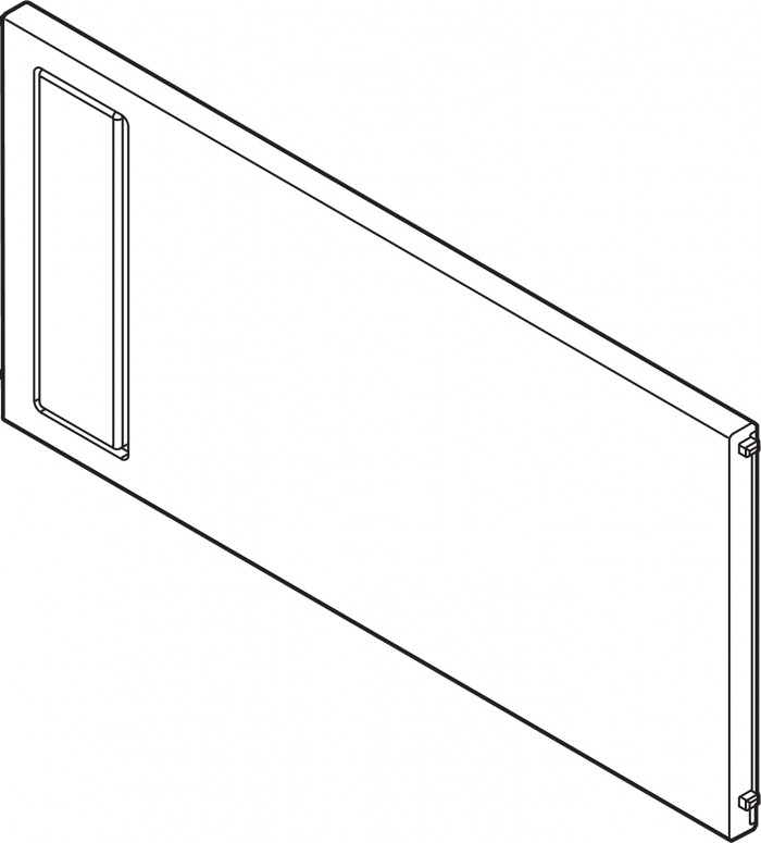 BLUM ZC7Q0P0FS AMBIA-LINE PRIEČKA SVETLO ŠEDÁ Š218MM