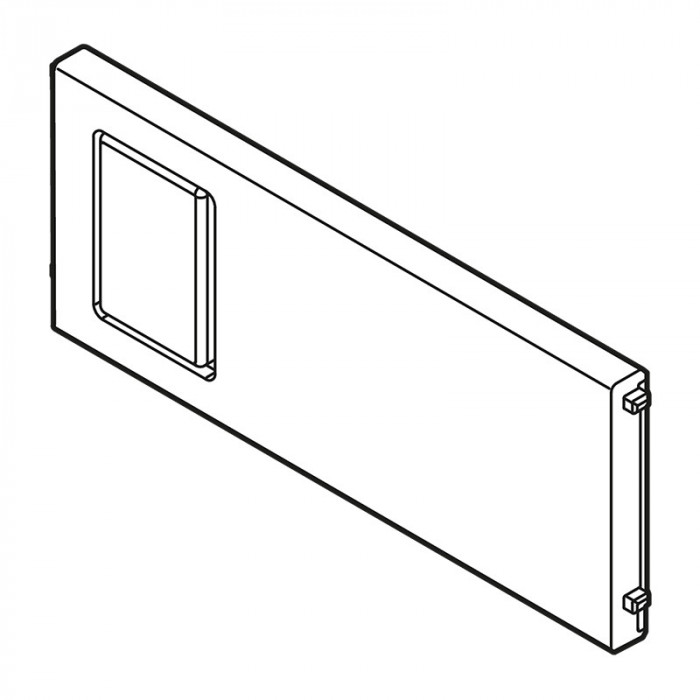 BLUM ZC7Q010SS AMBIA-LINE PRIEČKA TMAVO ŠEDÁ Š100MM