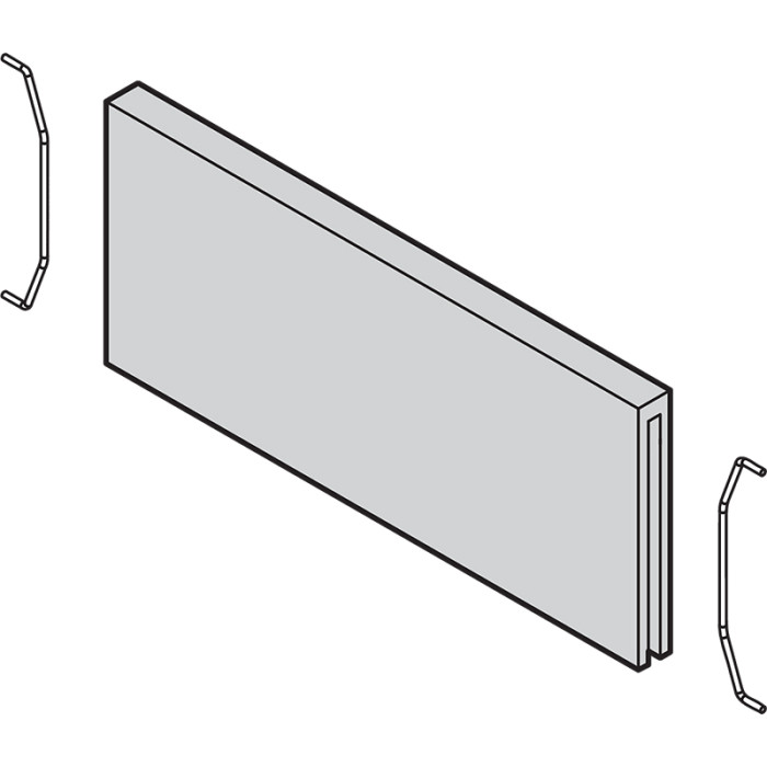 BLUM ZC7Q010SH AMBIA-LINE PRIEČKA ORECH TENNESSEE SVETLÝ Š100MM