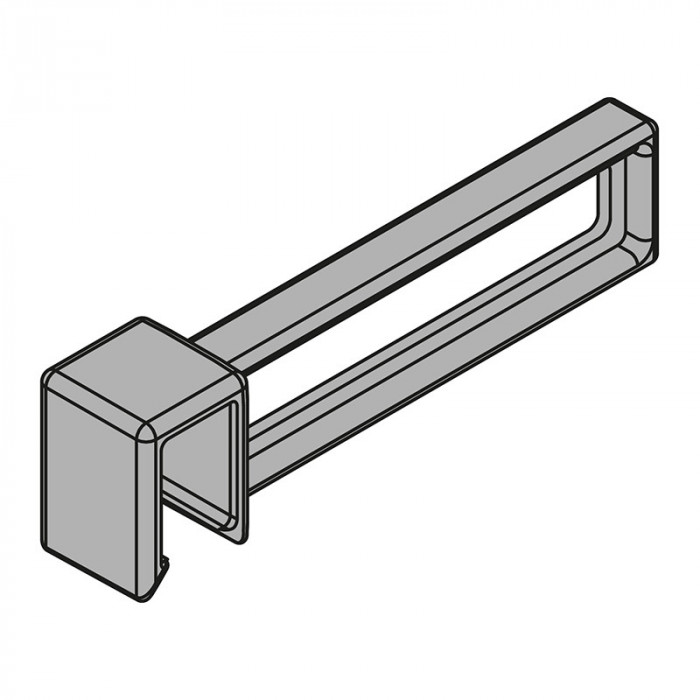 BLUM ZC7U10F0 AMBIA-LINE POZDĹŽNY DELIACI PRVOK TMAVO ŠEDÉ 84MM