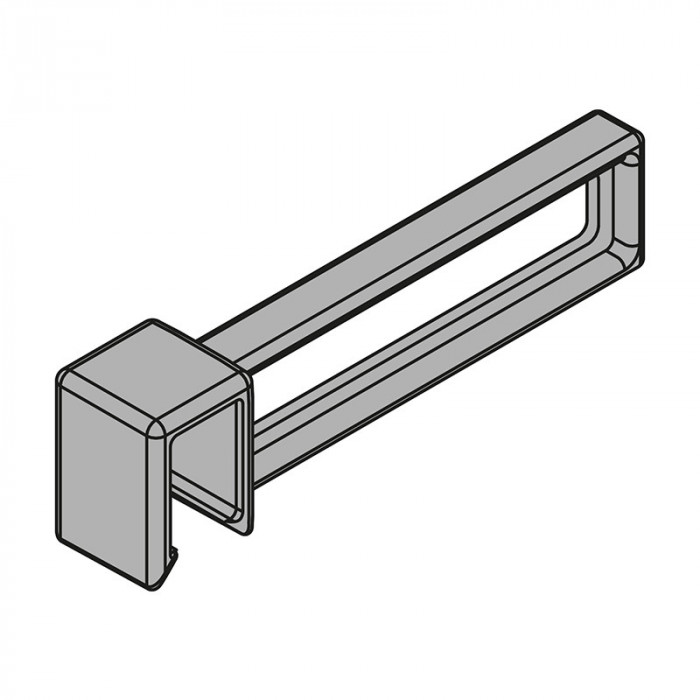 BLUM ZC7U10F0 AMBIA-LINE POZDĹŽNY DELIACI PRVOK ČIERNY 84MM