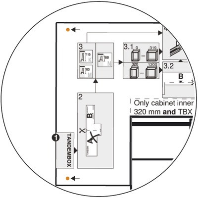 BLUM Z10T1143B SERVO DRIVE NOSNÍK VODOROVNÝ